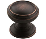 Amerock Cabinet Knob Oil Rubbed Bronze 1-1/4 inch (32 mm) Diameter Revitalize 1 Pack Drawer Knob Cabinet Hardware