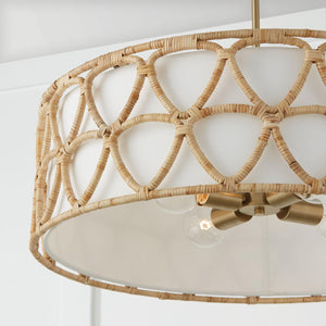 Capital Lighting 347242MA Tulum 4 Light Pendant Matte Brass
