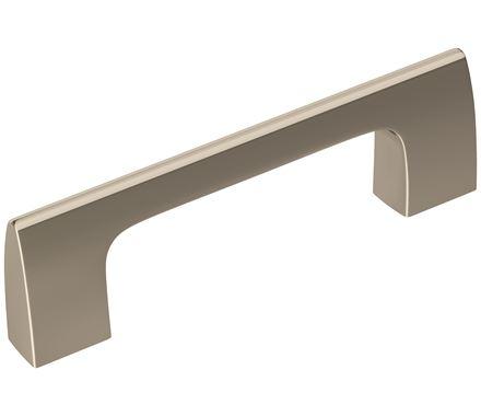 Amerock Cabinet Pull Polished Nickel 3 inch (76 mm) Center-to-Center Riva 1 Pack Drawer Pull Drawer Handle Cabinet Hardware