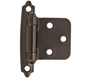 Amerock Cabinet Hinge Variable Overlay Hinge Oil Rubbed Bronze 2 Pack Self-Closing Hinge Face Mount Hinge Cabinet Door Hinge
