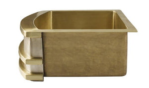 Thompson Traders Quintana Farmhouse Kitchen Sink Quintana KCKS33 Satin Brass and Burnished Nickel
(Smooth)
