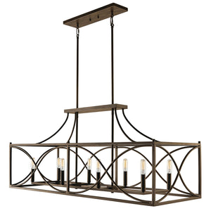 Capital Lighting 829181NG Tybee 8 Light Island Nordic Grey