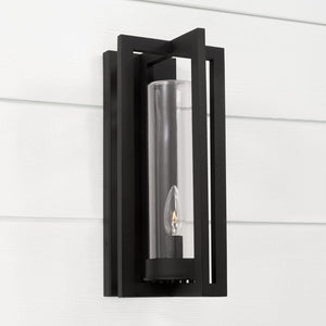 Capital Lighting 948211BK Kent 1 Light Outdoor Wall Lantern Black