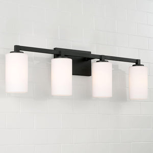 Capital Lighting 119841BI-545 Ravenwood 4 Light Vanity Black Iron