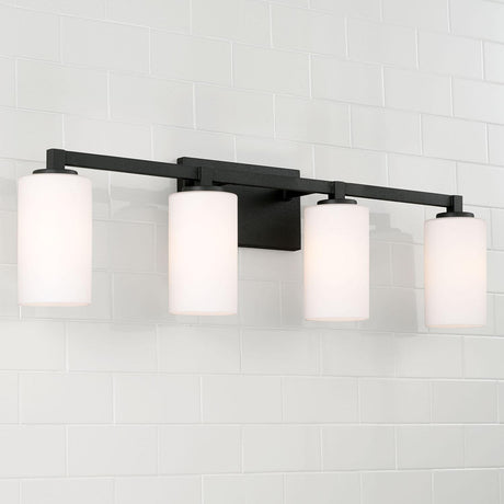 Capital Lighting 119841BI-545 Ravenwood 4 Light Vanity Black Iron