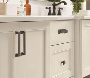 Amerock Cabinet Cup Pull Matte Black 3 inch & 3-3/4 inch (76mm & 96 mm) Center-to-Center Appoint 1 Pack Drawer Pull Cabinet Handle Cabinet Hardware