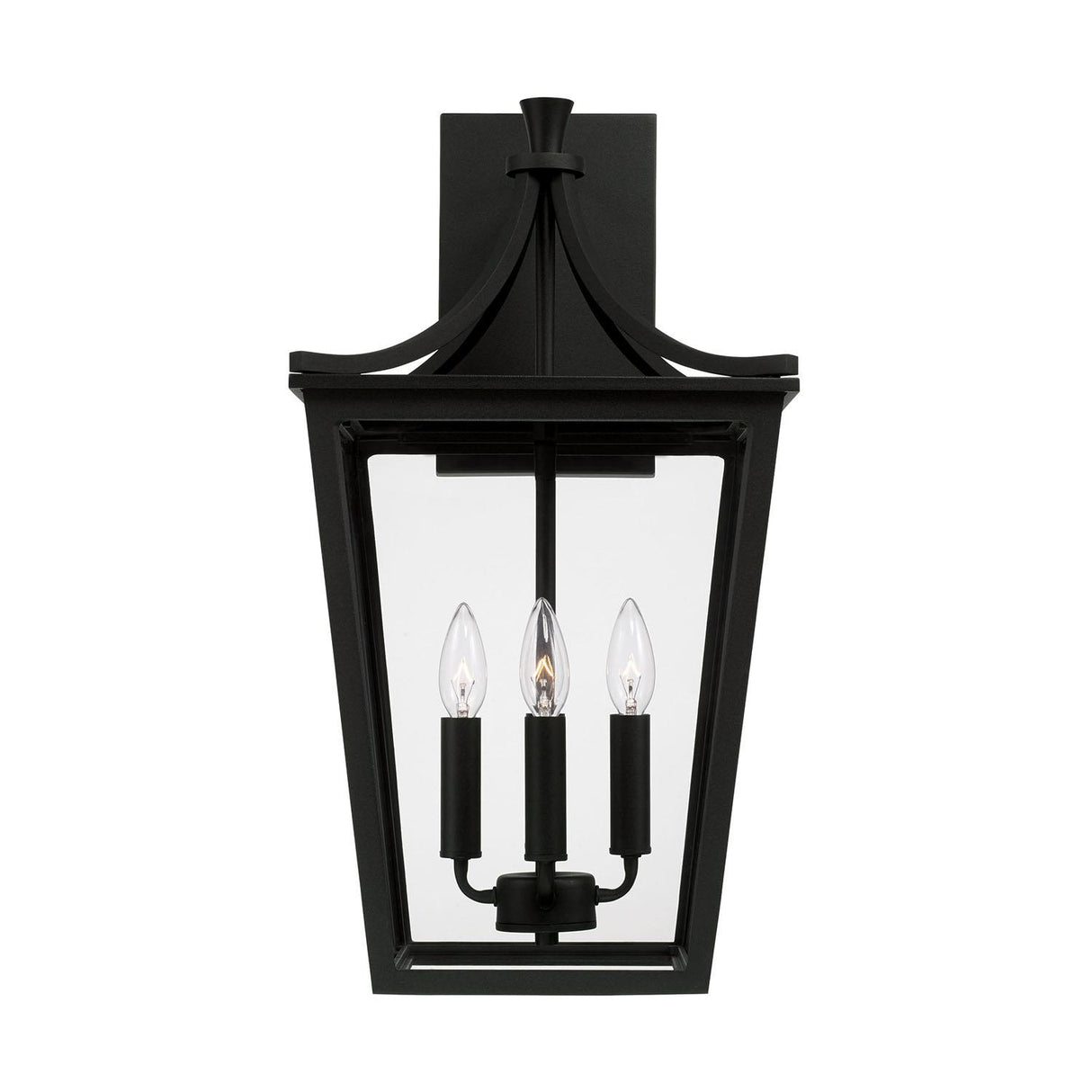Capital Lighting 947941BK Adair 4 Light Outdoor Wall Lantern Black