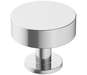 Amerock Cabinet Knob Polished Chrome 1-1/4 inch (32 mm) Diameter Radius 1 Pack Drawer Knob Cabinet Hardware