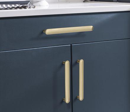 Amerock Cabinet Pull Golden Champagne 7-9/16 inch (192 mm) Center to Center Concentric 1 Pack Drawer Pull Drawer Handle Cabinet Hardware