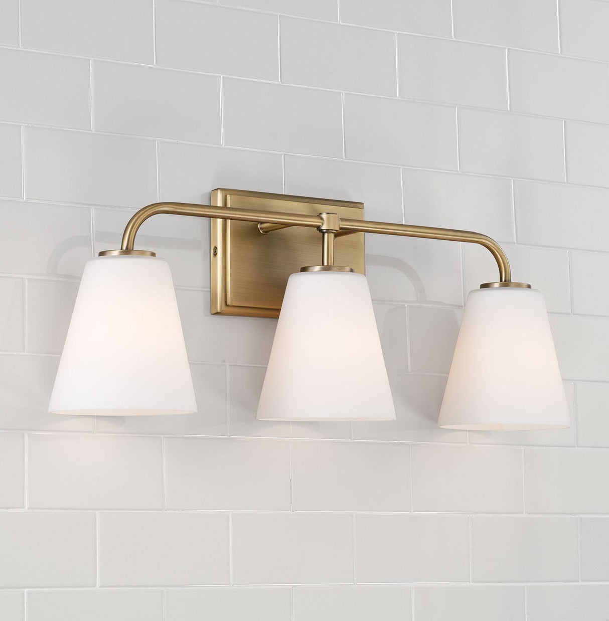 Capital Lighting 149431AD-543 Brody 3 Light Vanity Aged Brass