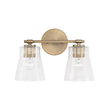 Capital Lighting 146921AD-533 Baker 2 Light Vanity Aged Brass
