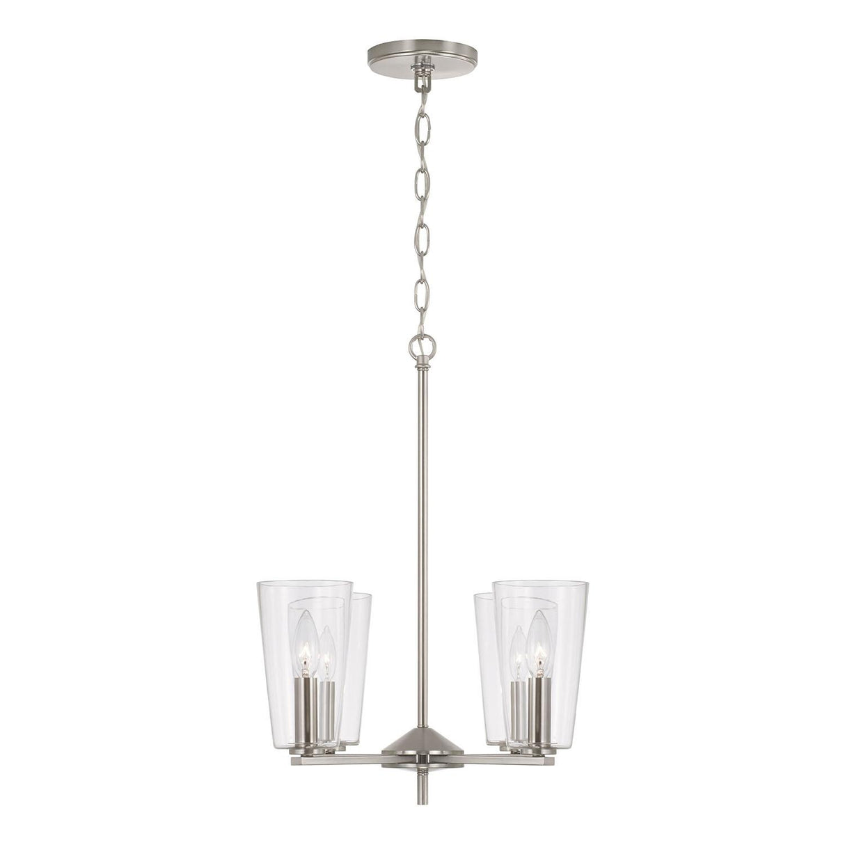 Capital Lighting 348641BN-538 Portman 4 Light Pendant Brushed Nickel