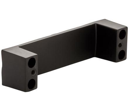Amerock Cabinet Pull Matte Black 3-3/4 inch (96 mm) Center to Center Calathea 1 Pack Drawer Pull Drawer Handle Cabinet Hardware