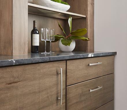 Amerock Cabinet Pull Satin Nickel 6-5/16 inch (160 mm) Center to Center Cyprus 1 Pack Drawer Pull Drawer Handle Cabinet Hardware