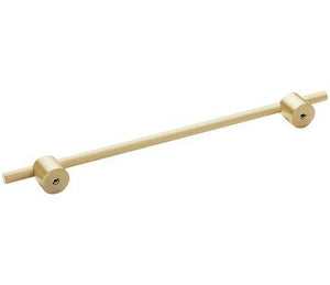 Amerock Cabinet Pull Matte Gold 10-1/16 inch (256 mm) Center to Center Transcendent 1 Pack Drawer Pull Drawer Handle Cabinet Hardware