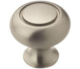 Amerock Cabinet Knob Satin Nickel 1-1/4 inch (32 mm) Diameter Everyday Heritage 1 Pack Drawer Knob Cabinet Hardware