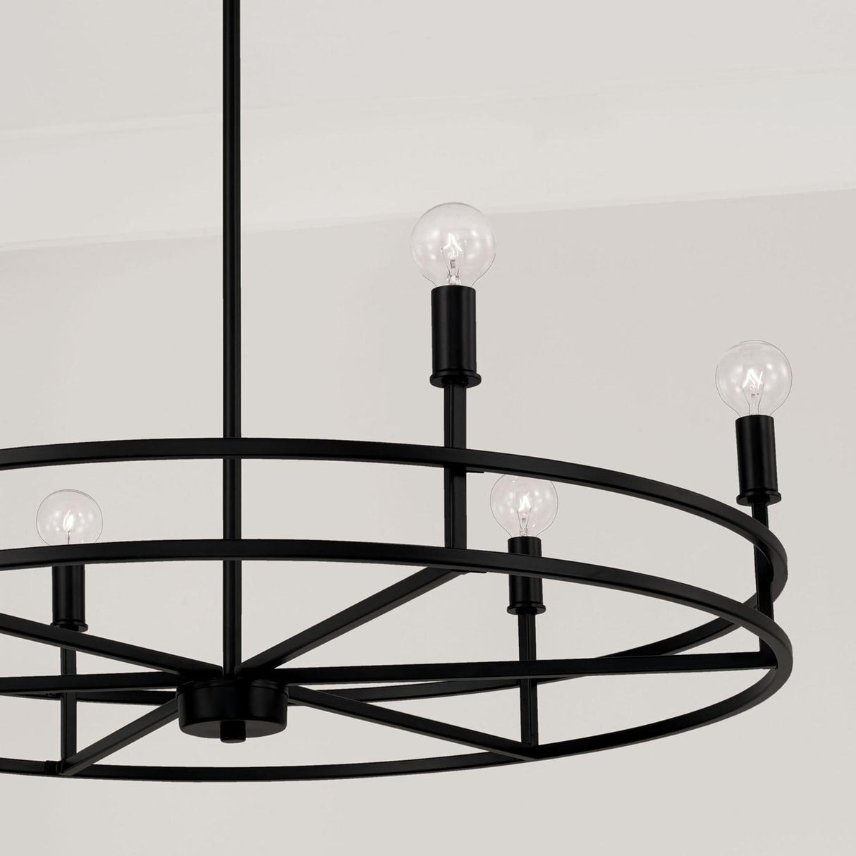 Capital Lighting 448761MB Fuller 6 Light Chandelier Matte Black