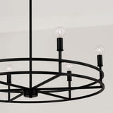 Capital Lighting 448761MB Fuller 6 Light Chandelier Matte Black