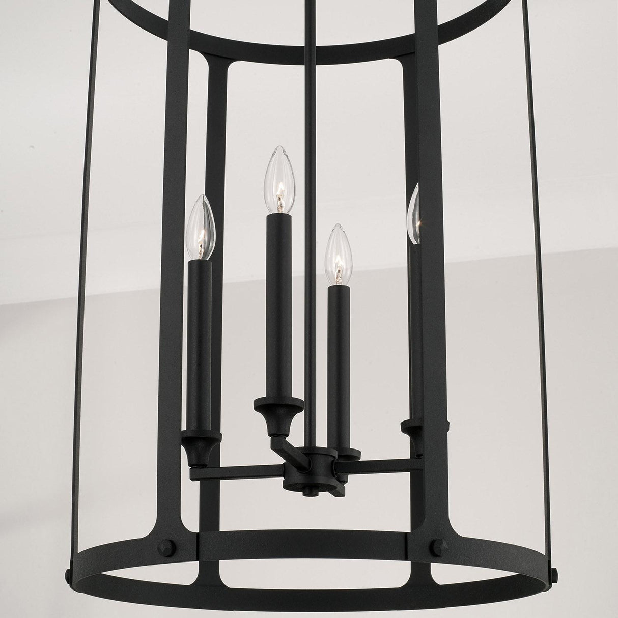 Capital Lighting 544941BI Brennen 4 Light Foyer Black Iron