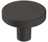 Amerock Cabinet Knob Matte Black 1-3/8 inch (35 mm) Diameter Versa 1 Pack Drawer Knob Cabinet Hardware