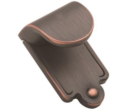 Amerock Cabinet Finger Pull Oil Rubbed Bronze 1-7/8 inch (48 mm) Length Inspirations 1 Pack Drawer Pull Drawer Handle Cabinet Hardware