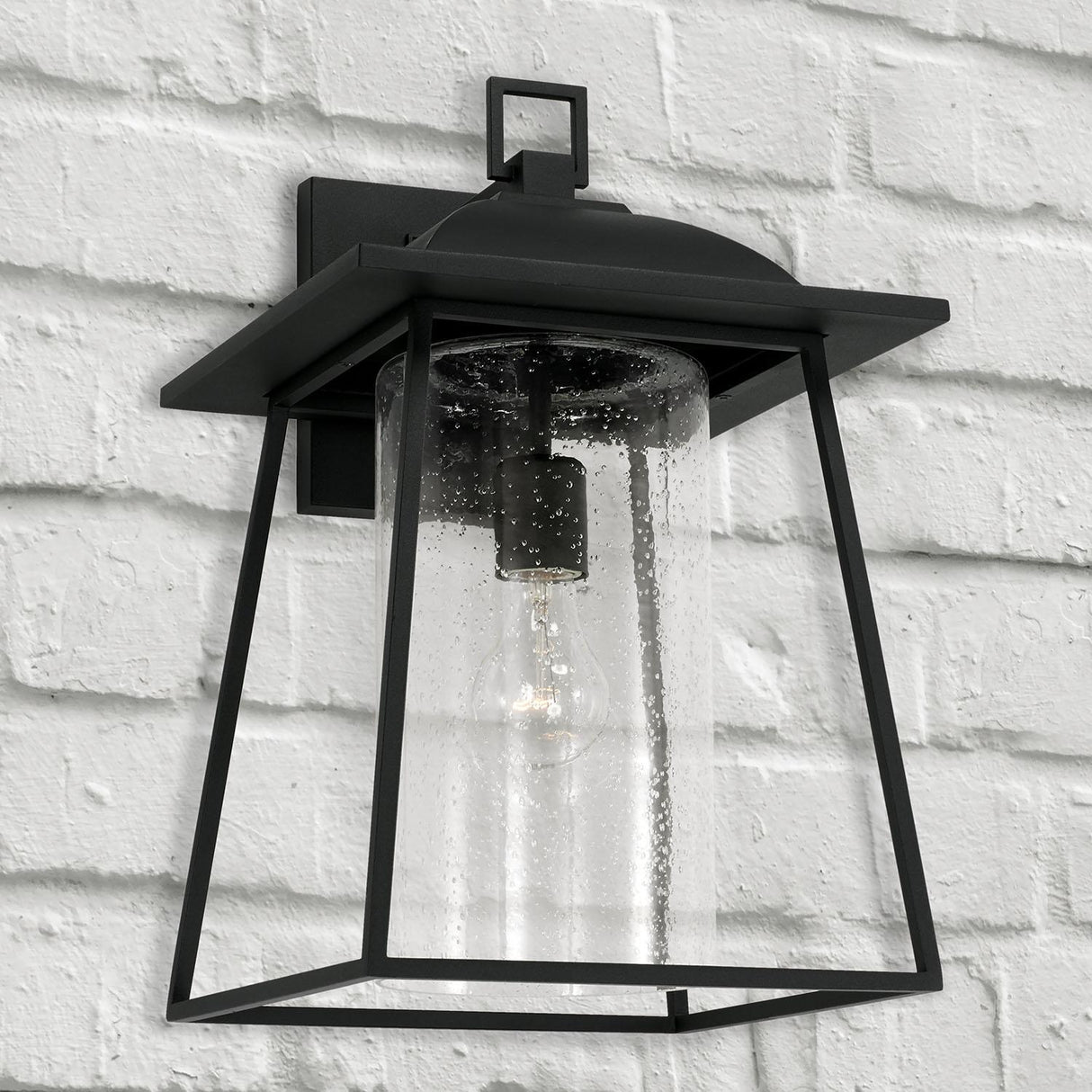 Capital Lighting 943613BK Durham 1 Light Outdoor Wall Lantern Black