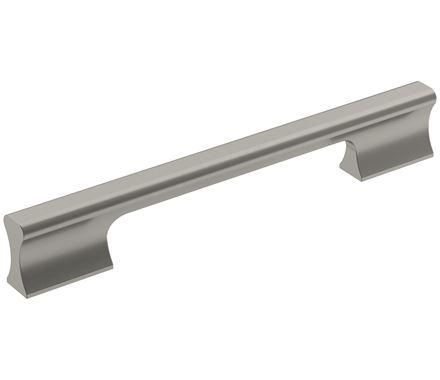 Amerock Cabinet Pull Satin Nickel 6-5/16 inch (160 mm) Center-to-Center Status 1 Pack Drawer Pull Cabinet Handle Cabinet Hardware
