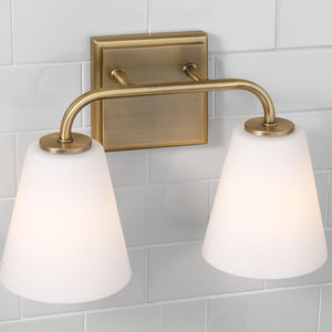 Capital Lighting 149421AD-543 Brody 2 Light Vanity Aged Brass