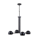 Capital Lighting 433141MB Hadley 4 Light Chandelier Matte Black