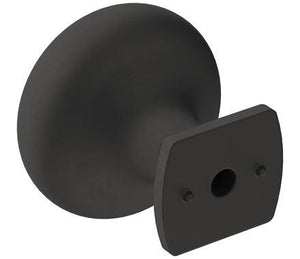 Amerock Cabinet Knob Matte Black 1-1/4 inch (32 mm) Diameter Surpass 1 Pack Drawer Knob Cabinet Hardware