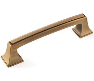 Amerock Cabinet Pull Gilded Bronze 3-3/4 inch (96 mm) Center to Center Mulholland 1 Pack Drawer Pull Drawer Handle Cabinet Hardware