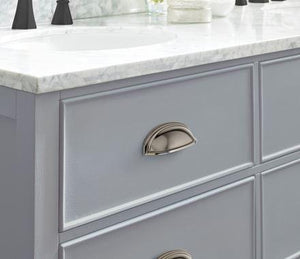 Amerock Cabinet Cup Pull Gunmetal 3 inch. (76 mm) & 4 inch. (102 mm) Center to Center Ashby 1 Pack Drawer Pull Drawer Handle Cabinet Hardware