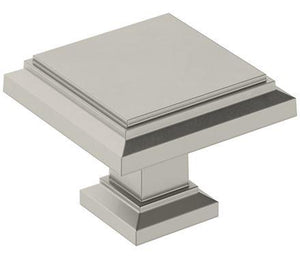 Amerock Cabinet Knob Satin Nickel 1-1/4 inch (32 mm) Length Appoint 1 Pack Drawer Knob Cabinet Hardware
