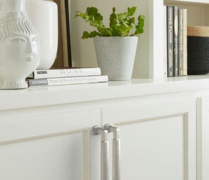 Amerock Cabinet Pull Satin Nickel 6-5/16 inch (160 mm) Center-to-Center Stature 1 Pack Drawer Pull Cabinet Handle Cabinet Hardware