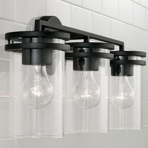 Capital Lighting 148731MB-539 Fuller 3 Light Vanity Matte Black
