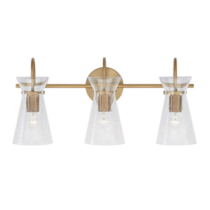 Capital Lighting 142431AD Mila 3 Light Vanity Aged Brass