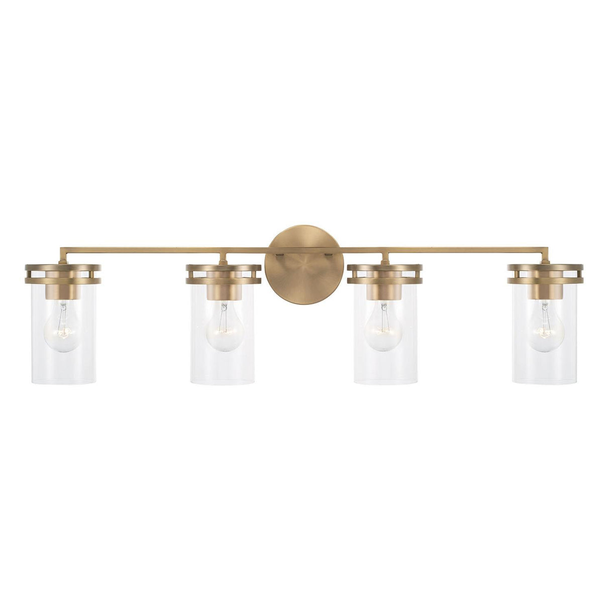 Capital Lighting 148741AD-539 Fuller 4 Light Vanity Aged Brass