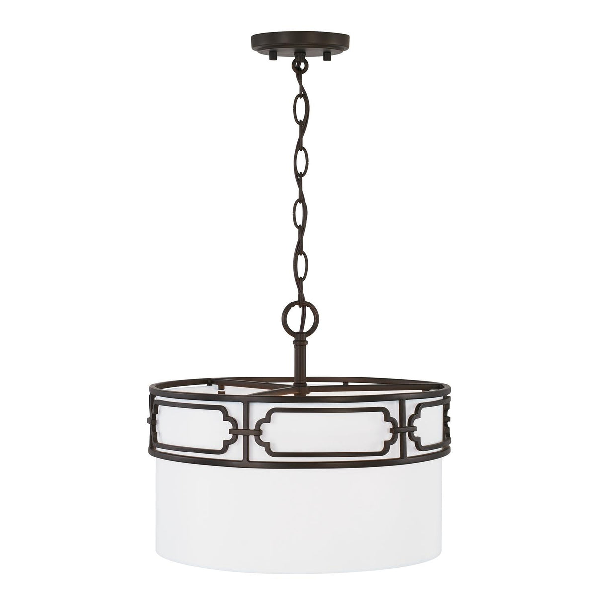 Capital Lighting 243431OB Merrick 3 Light Semi-Flush Old Bronze