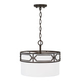 Capital Lighting 243431OB Merrick 3 Light Semi-Flush Old Bronze