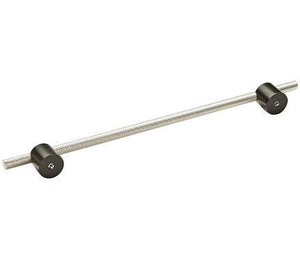Amerock Cabinet Pull Matte Black/Polished Nickel 10-1/16 inch (256 mm) Center to Center Transcendent 1 Pack Drawer Pull Drawer Handle Cabinet Hardware