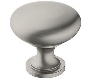 Amerock Cabinet Knob Satin Nickle 1-1/4 inch (32 mm) Diameter Era 1 Pack Drawer Knob Cabinet Hardware