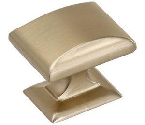 Amerock Cabinet Knob Golden Champagne 1-1/4 inch (32 mm) Length Candler 1 Pack Drawer Knob Cabinet Hardware