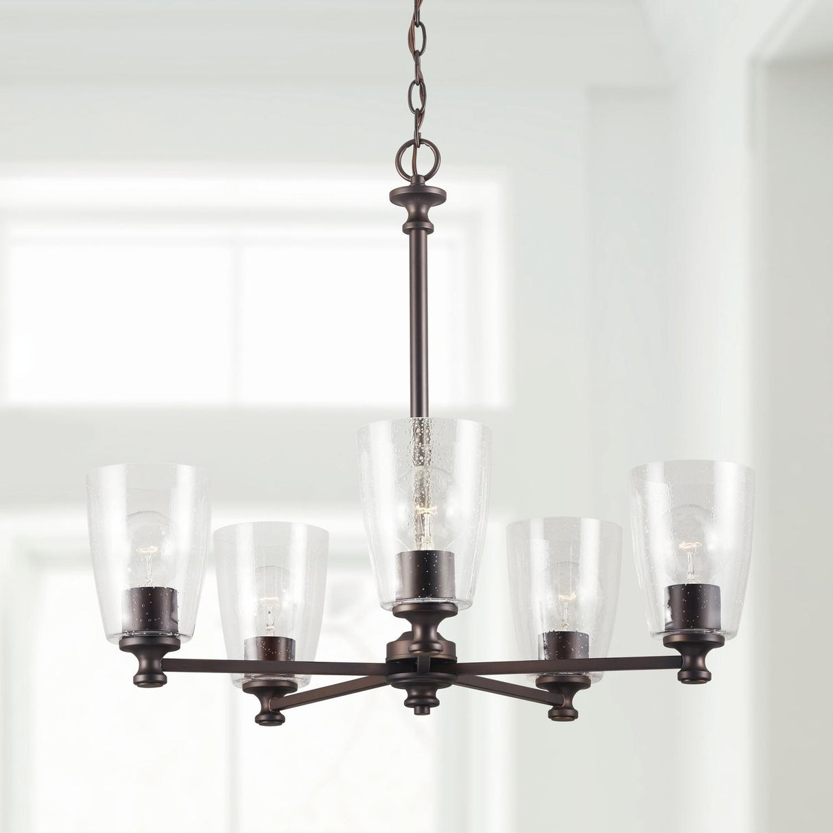 Capital Lighting 440951BZ-506 Myles 5 Light Chandelier Bronze