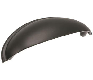 Amerock Cabinet Cup Pull Matte Black 3 inch (76 mm) Center-to-Center Ravino 1 Pack Drawer Pull Drawer Handle Cabinet Hardware