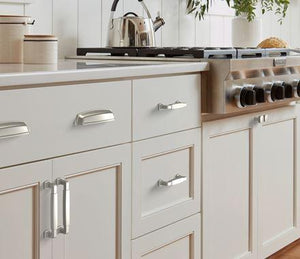 Amerock BP36887G10 Stature Cabinet Pull, 3-3/4 in (96 mm) Center-to-Center, Satin Nickel