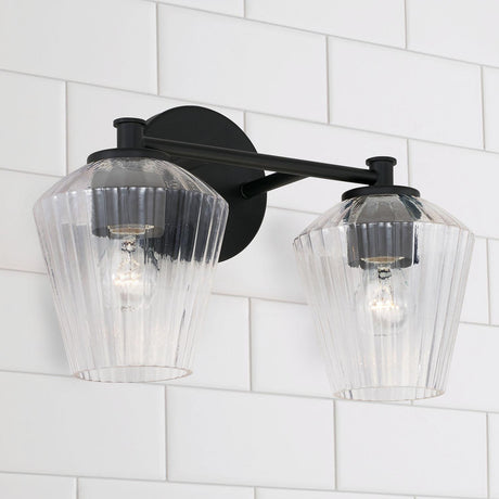 Capital Lighting 141421MB-507 Beau 2 Light Vanity Matte Black