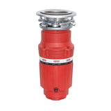 FRANKE WDJ33 1/3 Horse Power Compact Waste Disposer Continuous Feed Torque Master 2400 RPM Jam-Resistant DC Motor in Red/Chrome