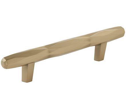 Amerock Cabinet Pull Golden Champagne 3-3/4 inch (96 mm) Center to Center St. Vincent 1 Pack Drawer Pull Drawer Handle Cabinet Hardware