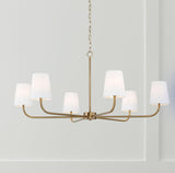 Capital Lighting 449461AD-706 Brody 6 Light Chandelier Aged Brass