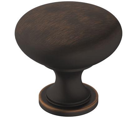Amerock Cabinet Knob Oil Rubbed Bronze 1-1/4 inch (32 mm) Diameter Era 1 Pack Drawer Knob Cabinet Hardware
